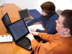 Testsituation w�hrend des Notebooktests 